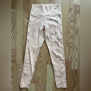 Offline by Aerie Nude Leggings with Leaf Design, Small